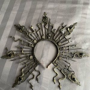 Handmade Medusa Crown Snake Headpiece